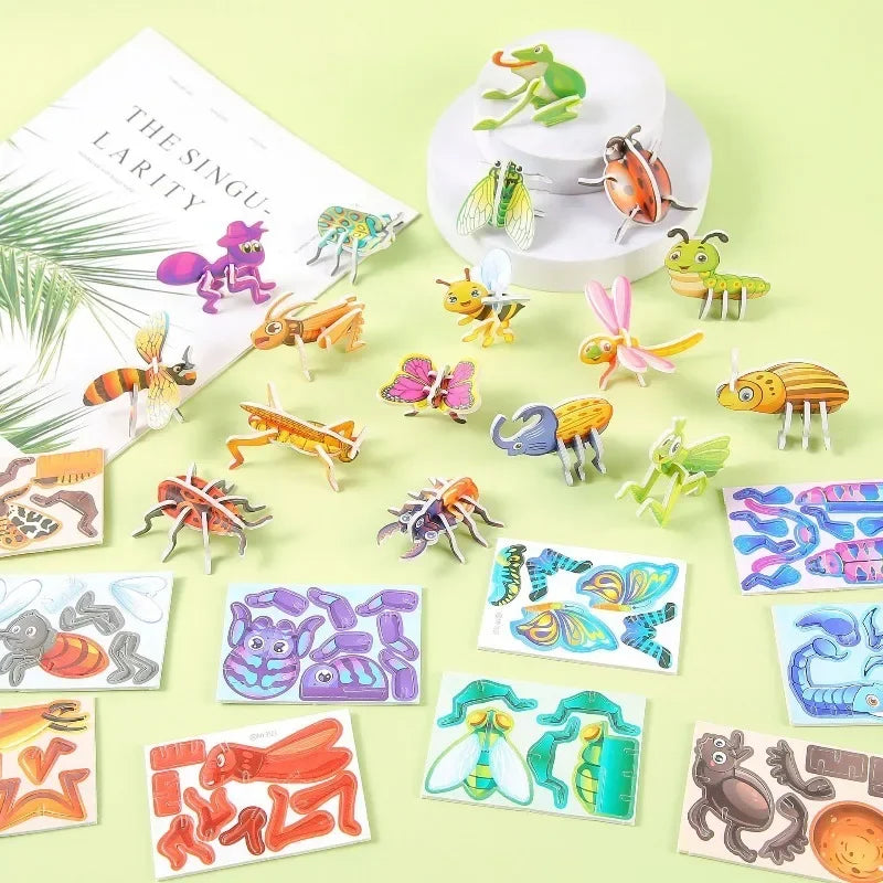 3D Paper Puzzle – DIY Animal & Model Craft Kit