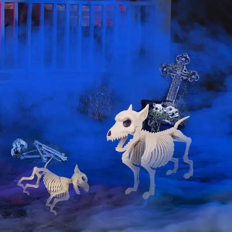 Halloween Wolf Skeleton Decoration for Indoor Outdoor Garden Decor
