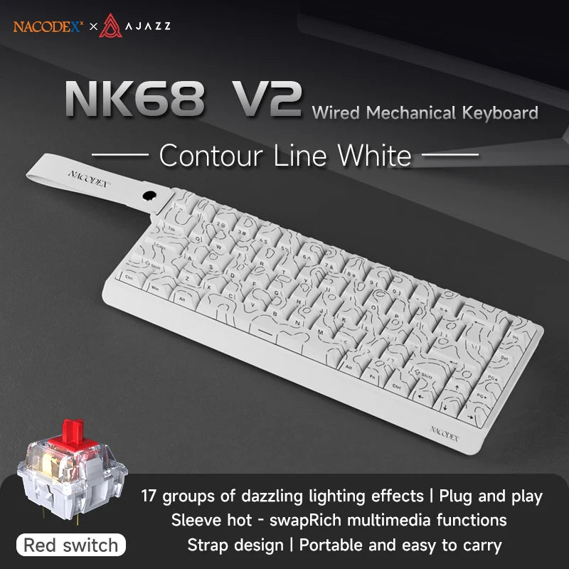 Portable Mechanical Gaming Keyboard – RGB Hot-Swappable USB