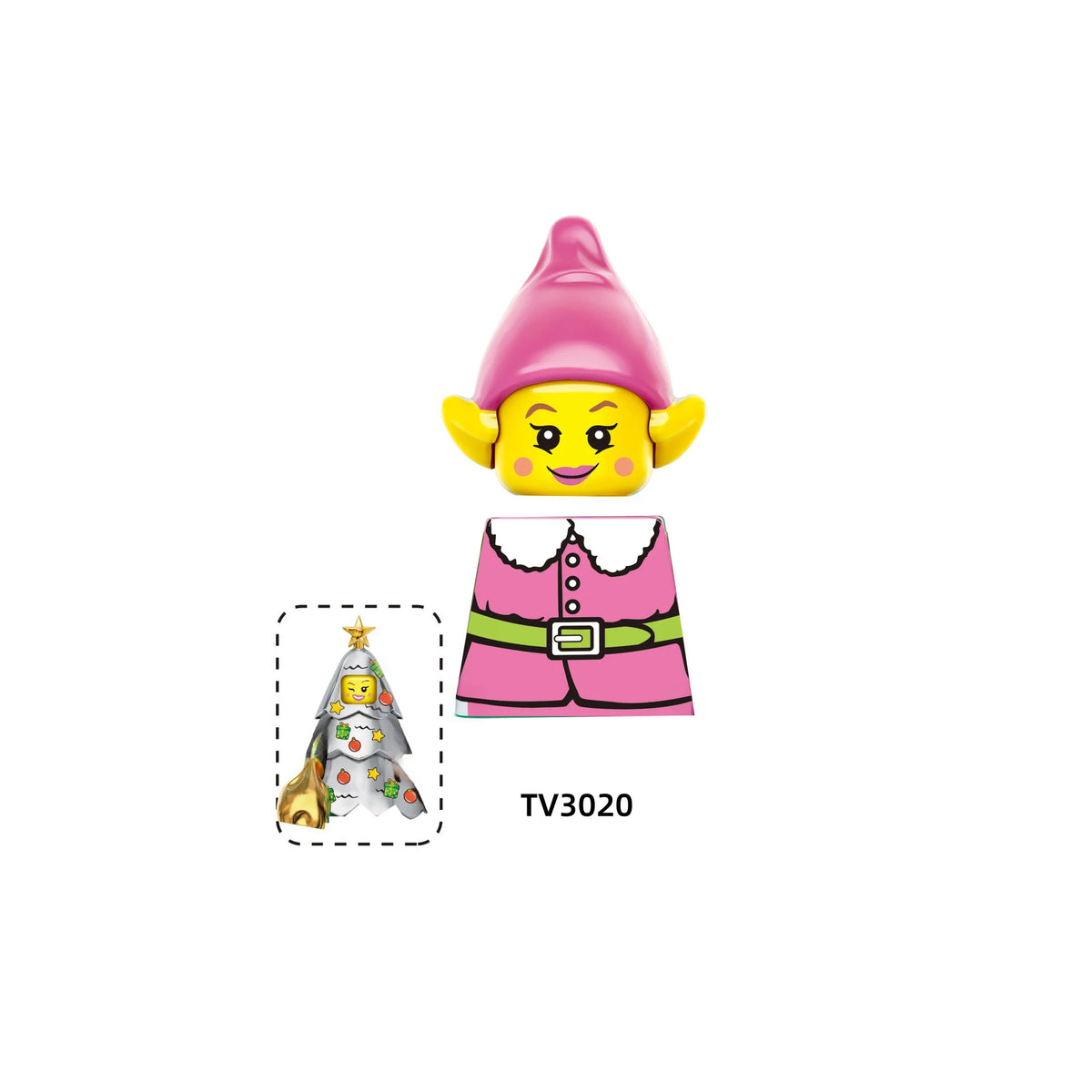 Christmas Building Blocks Santa Mini Figures DIY Building Set