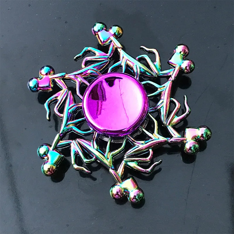 Metal Fidget Spinner – Colorful Hand Spinner with 8 Beads