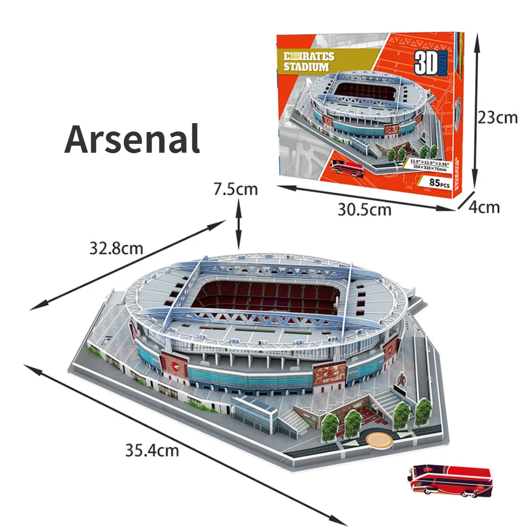 3D Stadium Puzzle – Paper Football Model for Fans