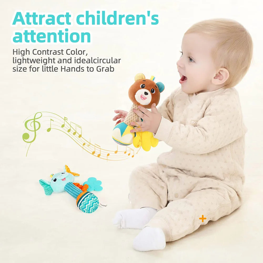 Baby Rattle Soft Animal Toy