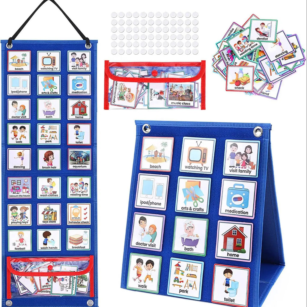 Visual Schedule for Kids – Daily Routine Chart with 70 Cards
