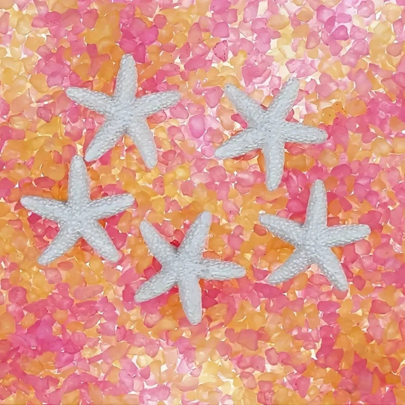 Resin Starfish Decorations, 20pcs Coastal Craft Decor for Parties