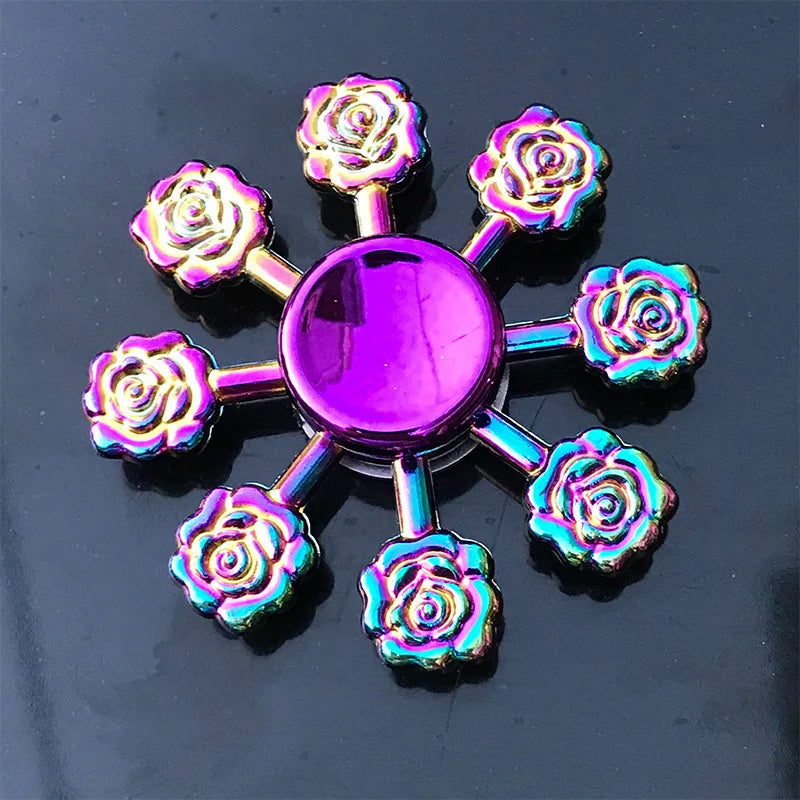 Metal Fidget Spinner – Colorful Hand Spinner with 8 Beads
