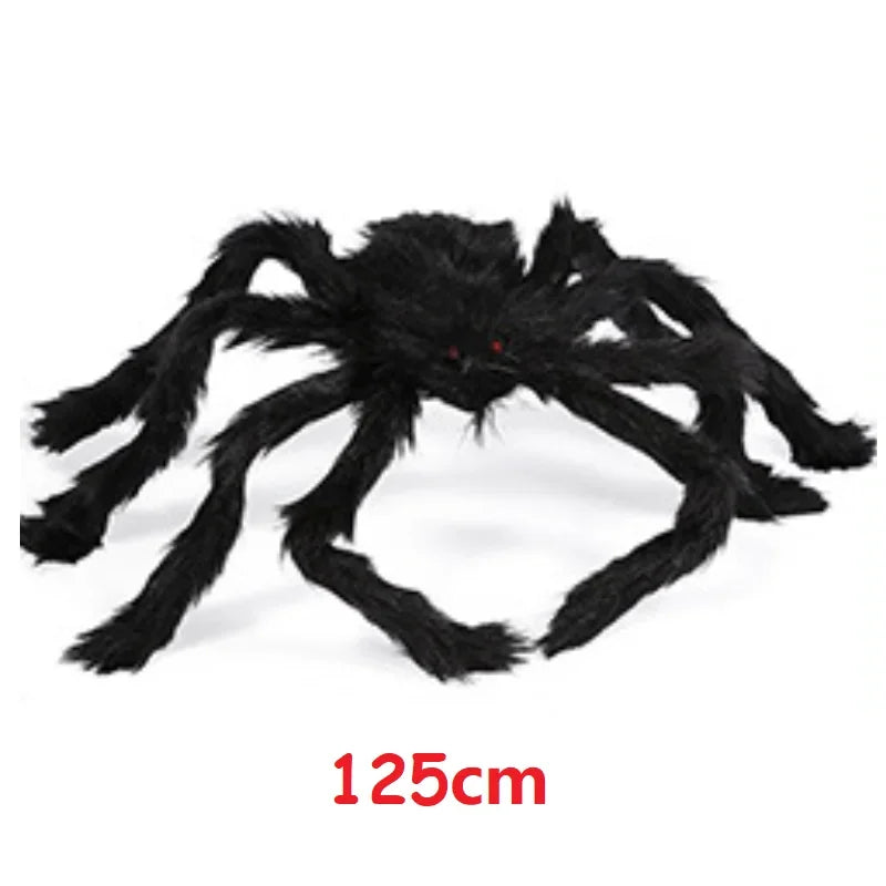 Giant Halloween Spider Outdoor Decoration – Large Spider Web