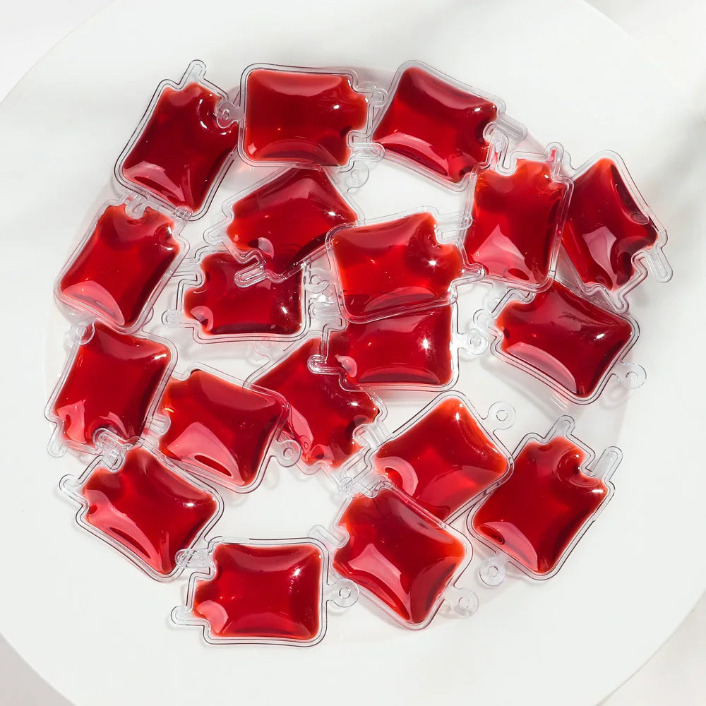 Halloween Acrylic Charms Gothic Blood Bag Pendants for DIY Jewelry