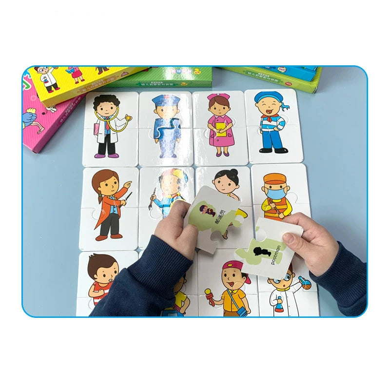 Toddler Matching Game, 32-Piece Montessori Puzzle for Kids