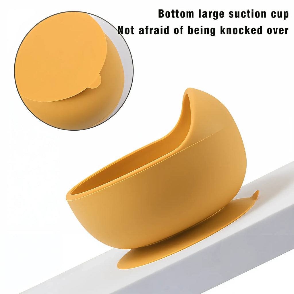 Silicone Suction Cup Bowl – Non-Slip Baby Feeding