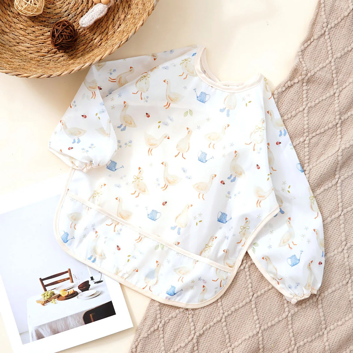 Waterproof Baby Bib – Long Sleeve Feeding Bib for Toddlers