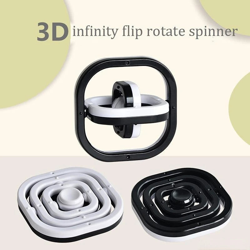 3D Flip Fidget Spinner Fingertip Gyro Sensory Toy