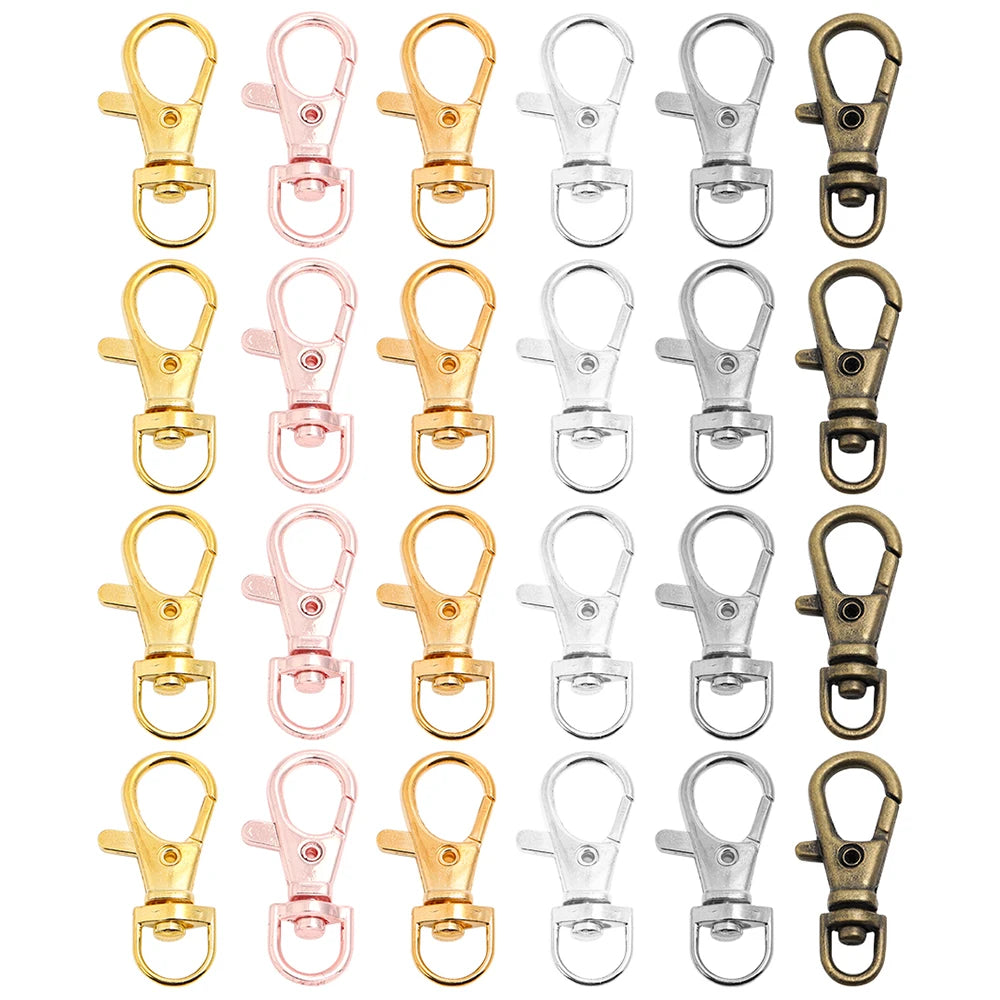 Swivel Lobster Clasp, Split Key Ring for DIY Keychains & Jewelry