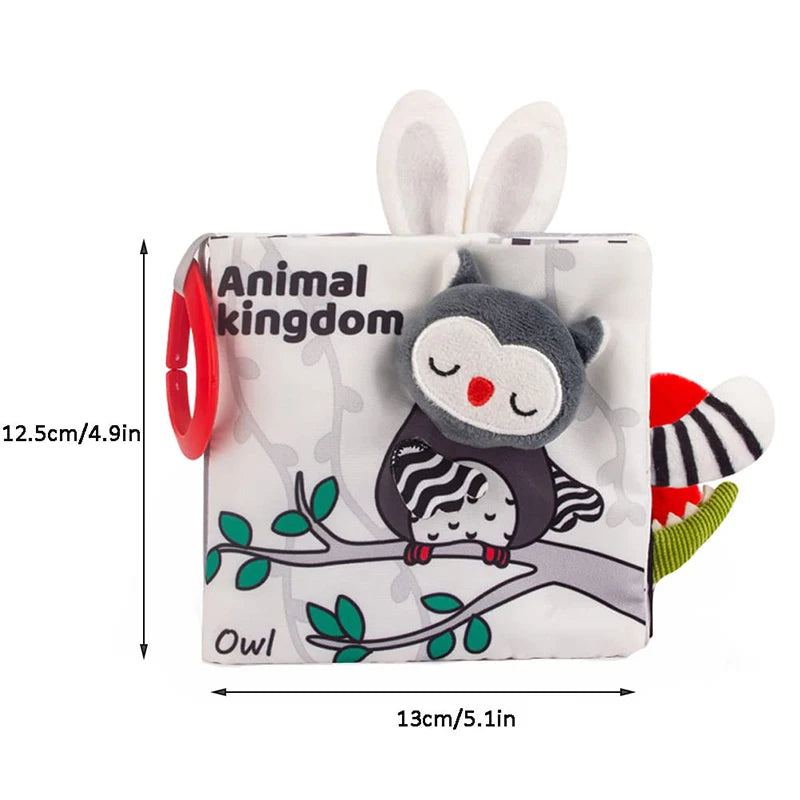 Baby Sensory Book – Soft 3D Touch & Feel Cloth Learning Toy
