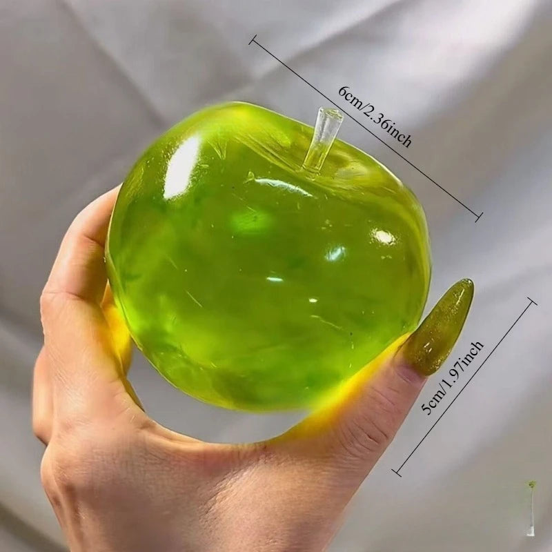 Apple Stress Ball – Green Squishy Slow Rebound Fidget Toy