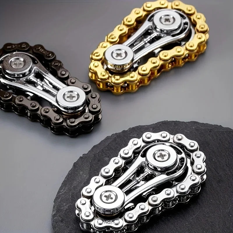 Metal Fidget Spinner Fingertip Gyro Sprocket EDC Toy