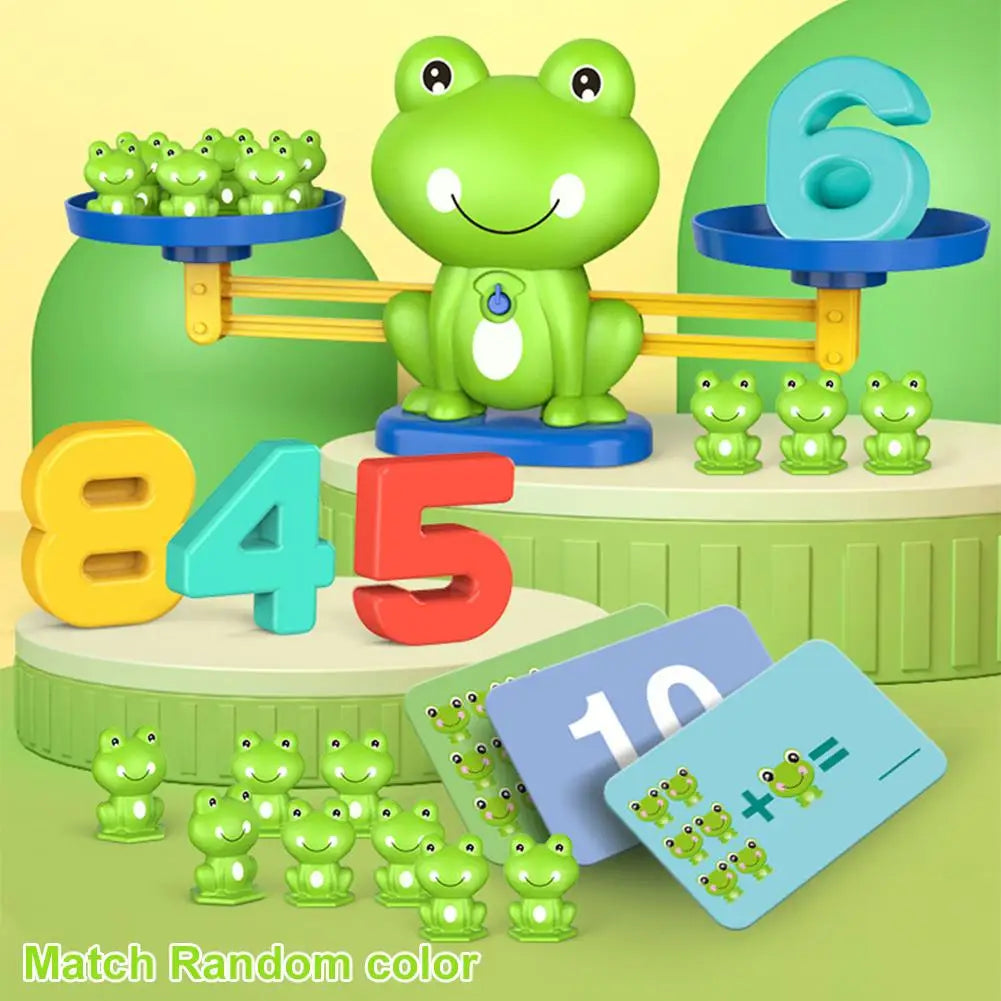 Math Balance Game – Frog Number Scale for Addition & Subtraction