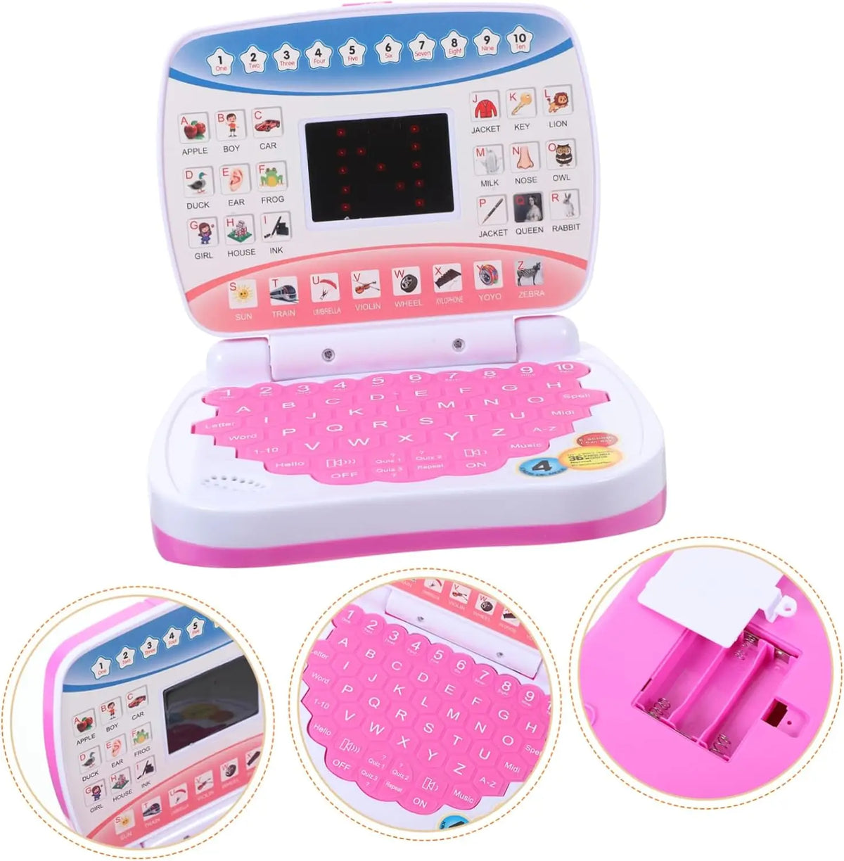 Kids Learning Tablet – Alphabet, Numbers & Music Educational Toy