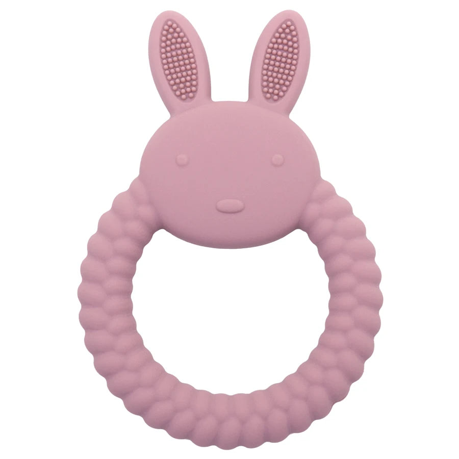 Baby Silicone Teether – BPA-Free Rabbit-Shaped Chew Toy