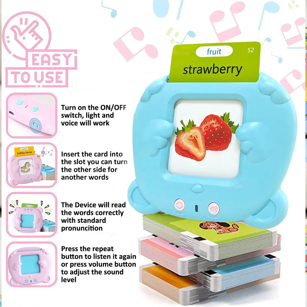 Product Title: Talking Flash Cards for Kids Electronic Language Learning Toy
