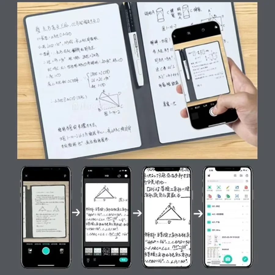 Reusable Whiteboard Notebook A5