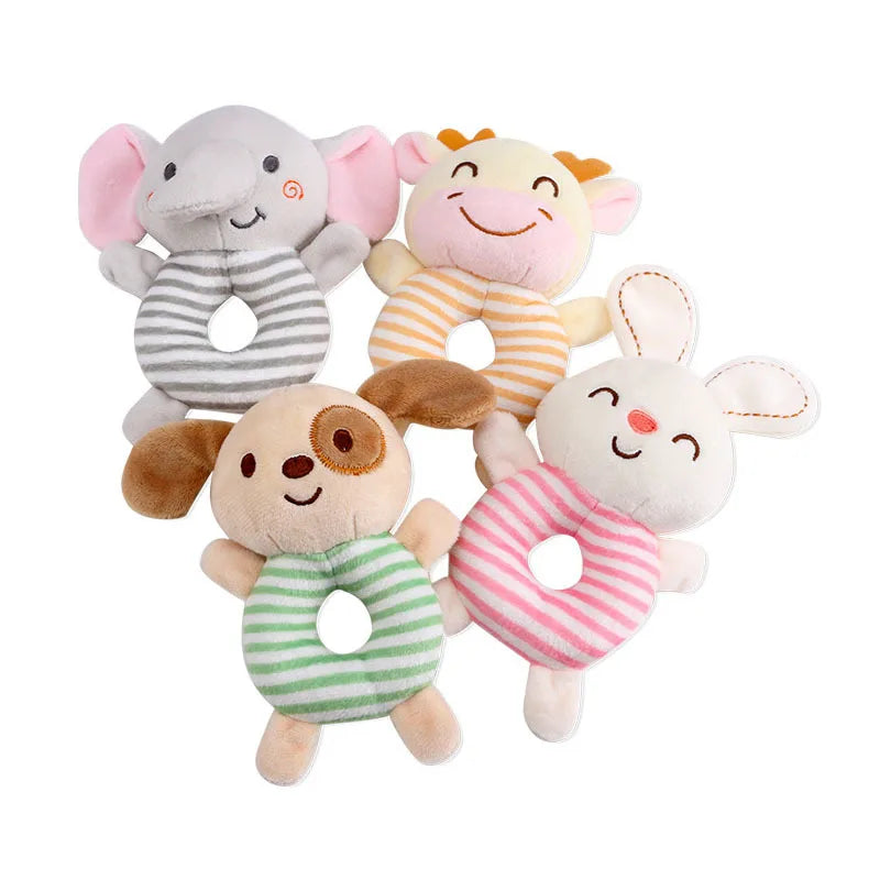 Baby Rattle Toy – Plush Animal Infant Sensory Toy