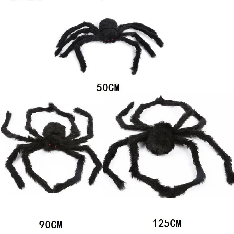Giant Halloween Spider – Scary Spider Web Outdoor Decor