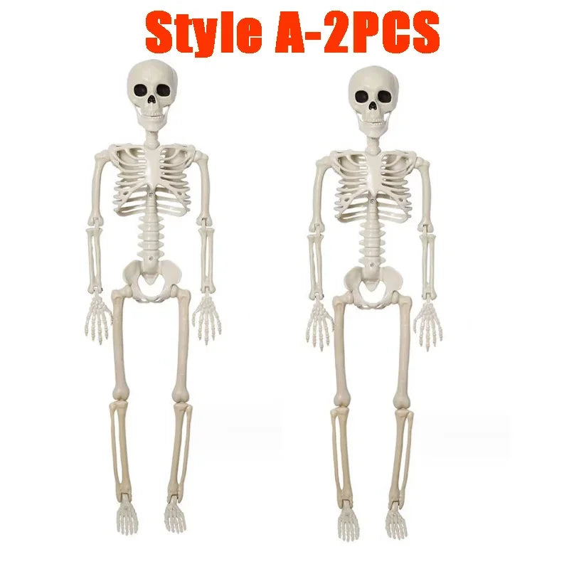 Halloween Skeleton Decoration – Posable Horror Prop for Haunted Displays