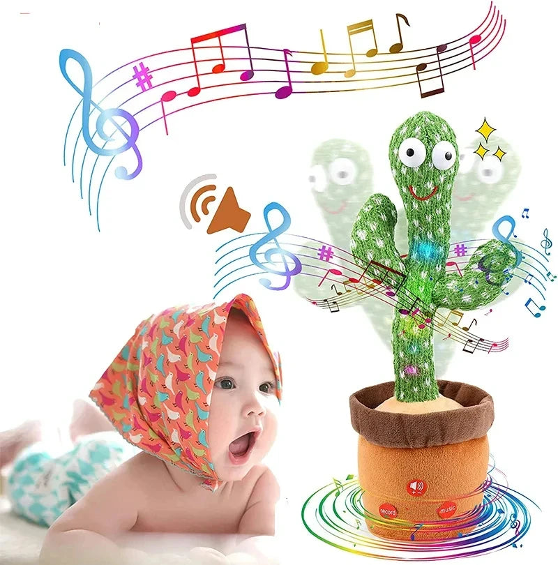 Dancing Cactus Toy – Talking Plush Interactive Singing Toy