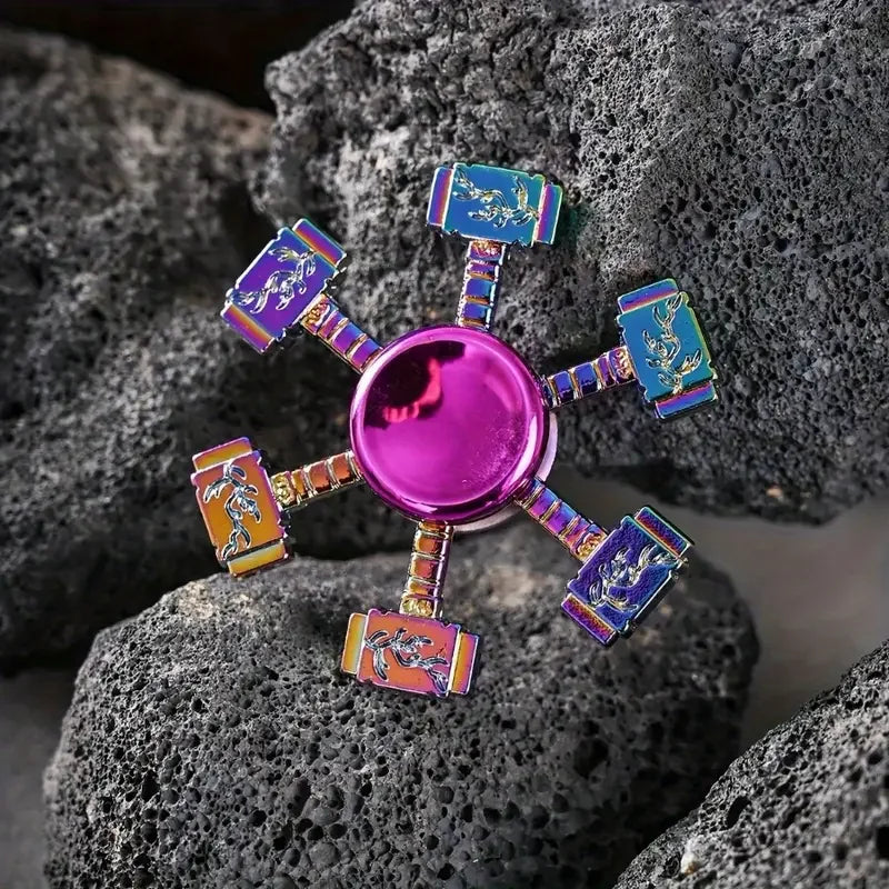 Metal Fidget Spinner – Colorful Hand Spinner with 8 Beads