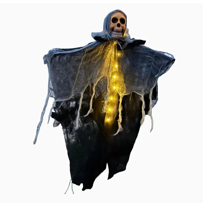 Glowing Halloween Skull Decoration Hanging Ghost for Outdoor Party