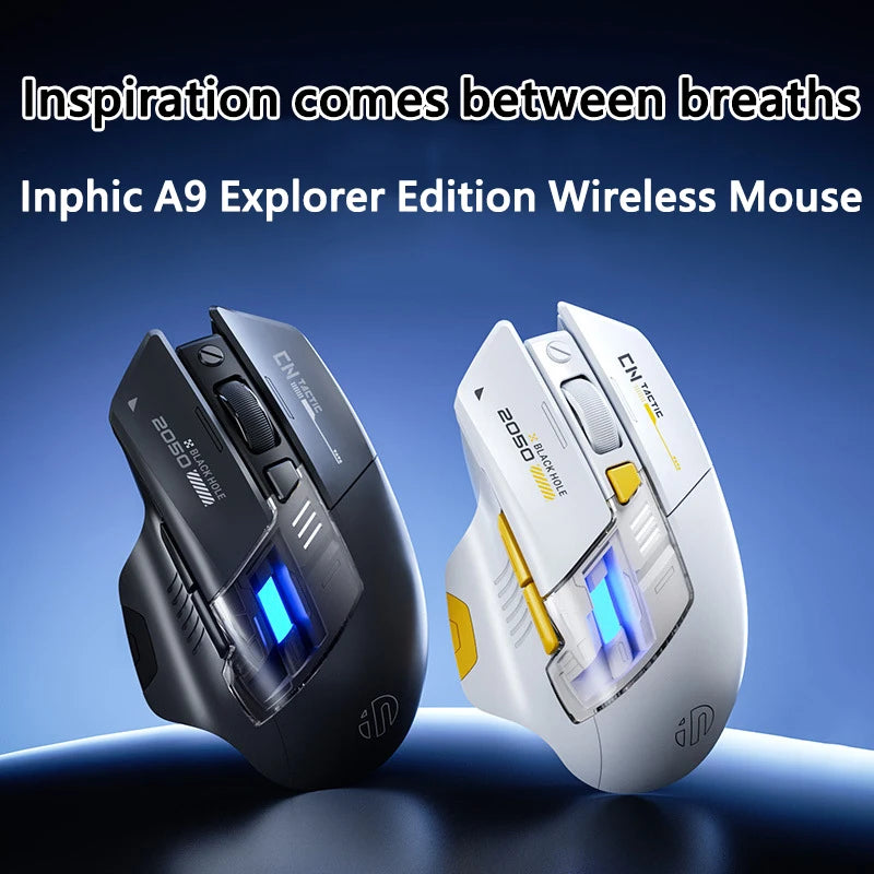 Wireless Gaming Mouse – 12800 DPI Ergonomic Bluetooth Mouse