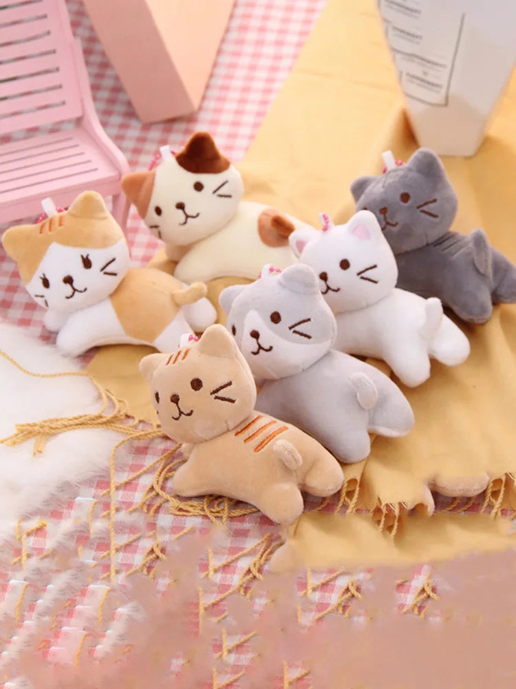 Cat Plush Toy – Cute Soft Kitten Doll & Backpack Pendant
