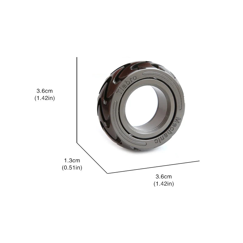 Metal Fidget Ring – Ratchet Slider Pocket Fidget Toy for Adults