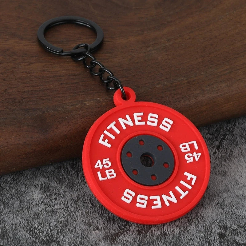 Dumbbell Keychain, Fitness Water Bottle Clip for Gym Bags