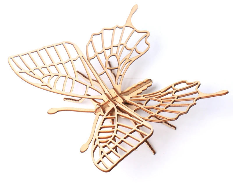 Wooden Insect Puzzle 3D Animal Assembly Educational Toy