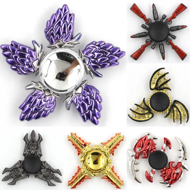 Colorful Metal Fidget Spinner – Zinc Alloy Hand Spinner for Adults