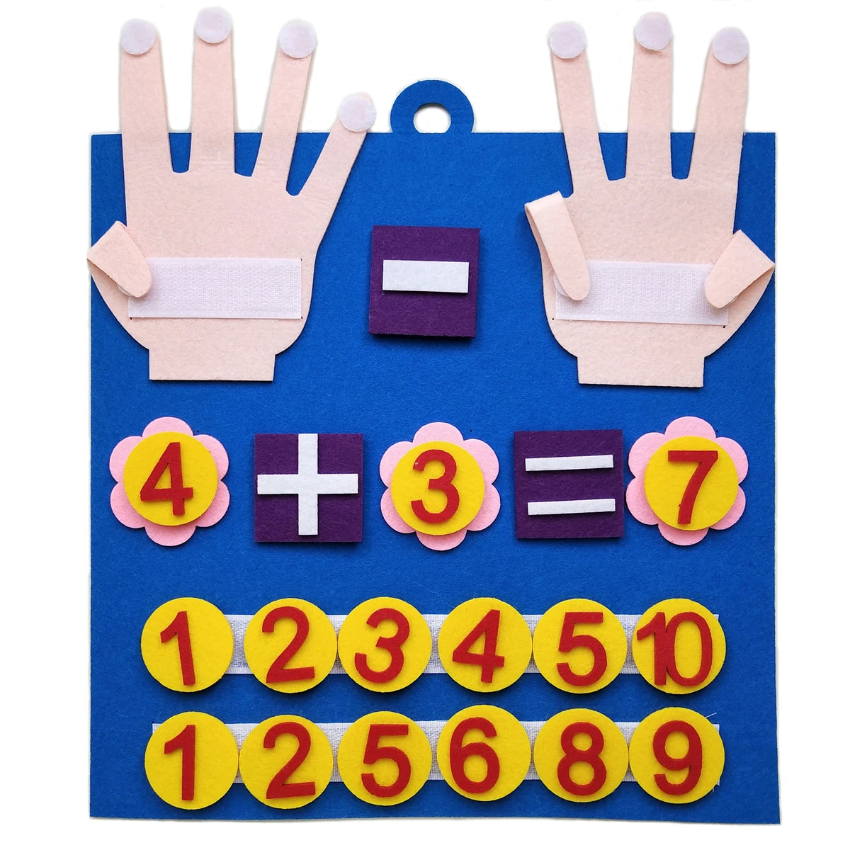 Counting Math Toy Montessori Felt Number Learning Activity
