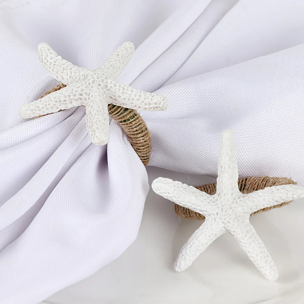 Resin Starfish Decorations, 20pcs Coastal Craft Decor for Parties