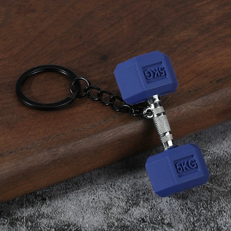 Dumbbell Keychain, Fitness Water Bottle Clip for Gym Bags