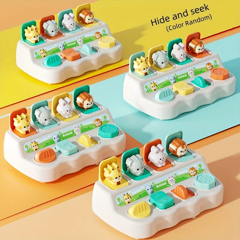 Montessori Pop Up Animal Toy Learning Box for Toddlers