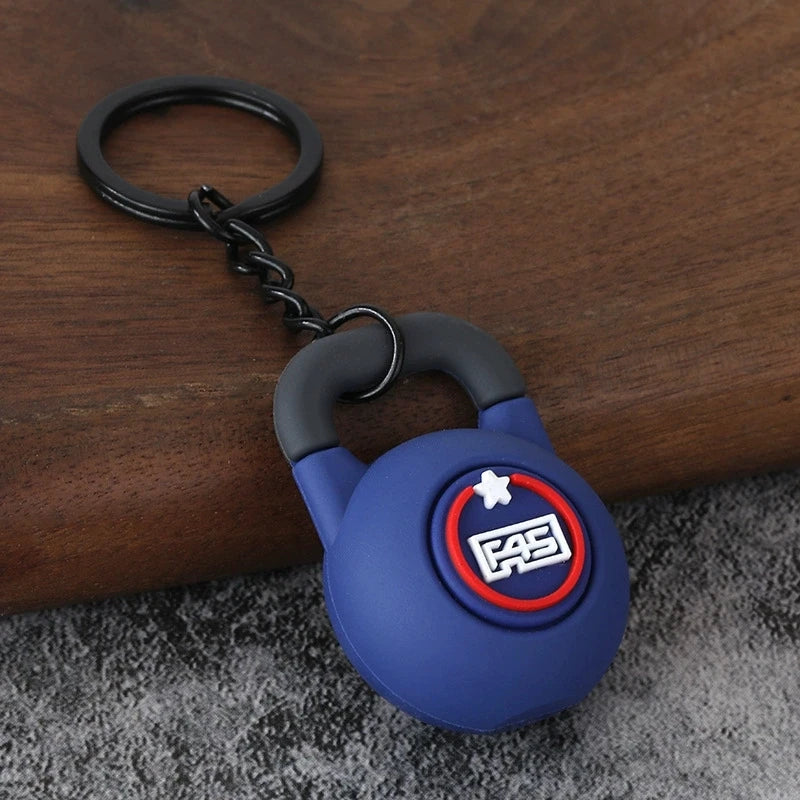 Dumbbell Keychain, Fitness Water Bottle Clip for Gym Bags