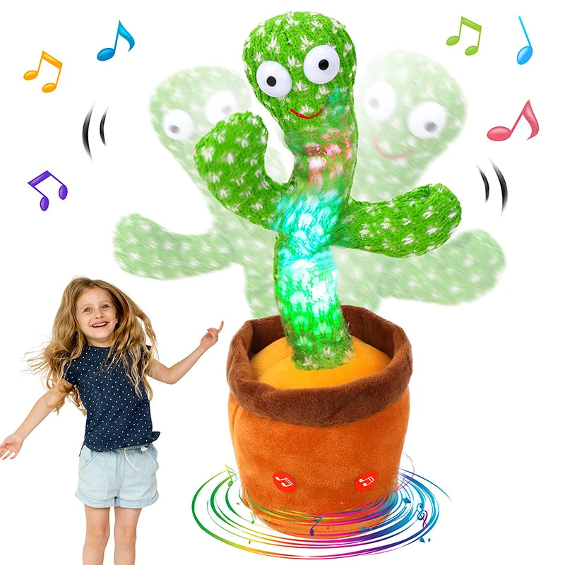 Talking Cactus Plush – Dancing Voice Repeat Toy for Kids