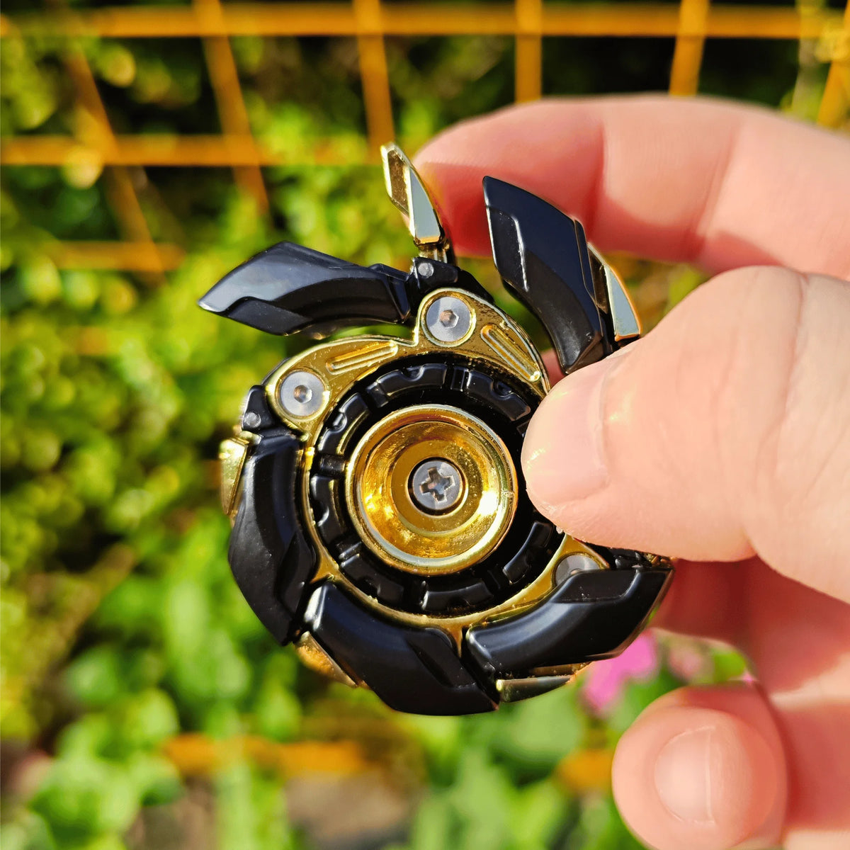 Fidget Slider – Metal Magnetic Spinning Top Toy for Adults
