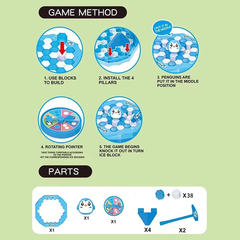 Ice Breaking Penguin Game for Kids – Interactive Tabletop Toy