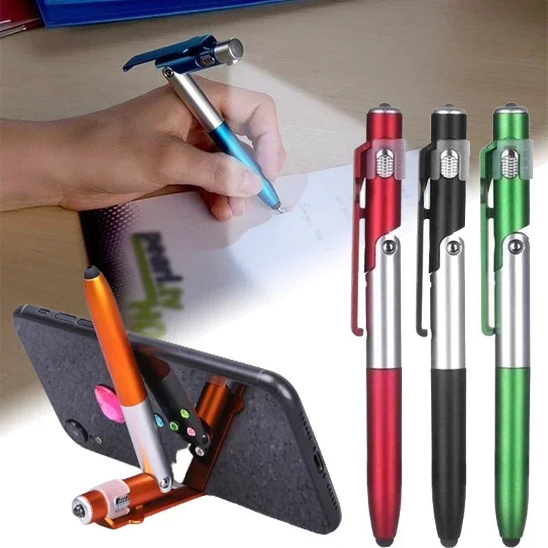 Multifunctional Ballpoint Pen with LED Light & Phone Holder