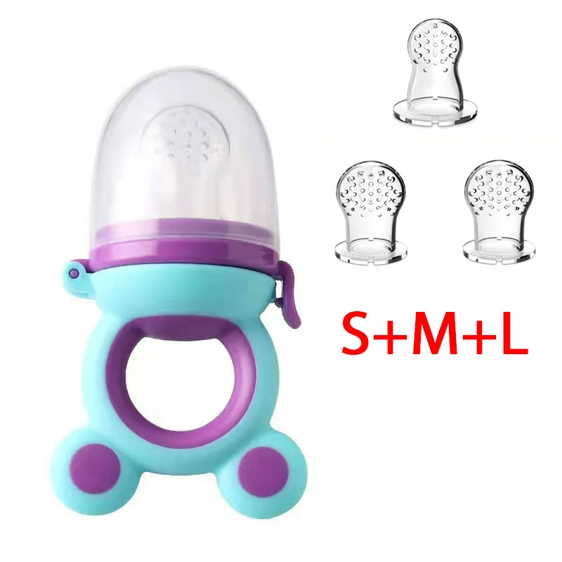 Baby Food Feeder – Silicone Fruit Nibbler & Teether