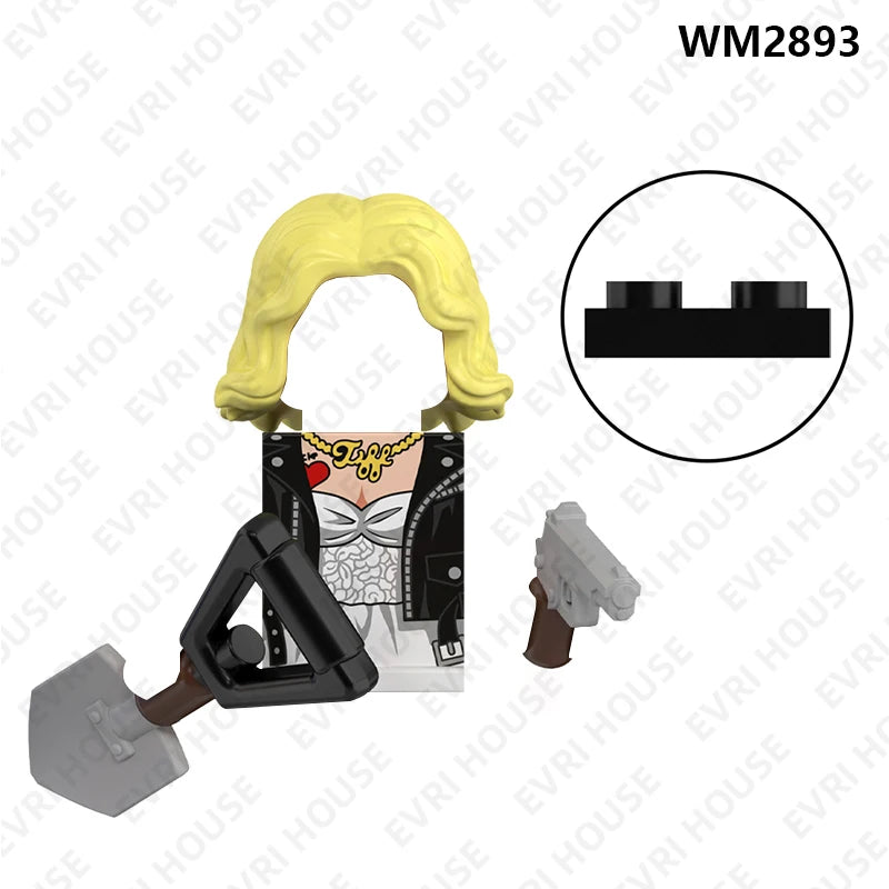Horror Building Blocks Mini Action Figures Accessory Set