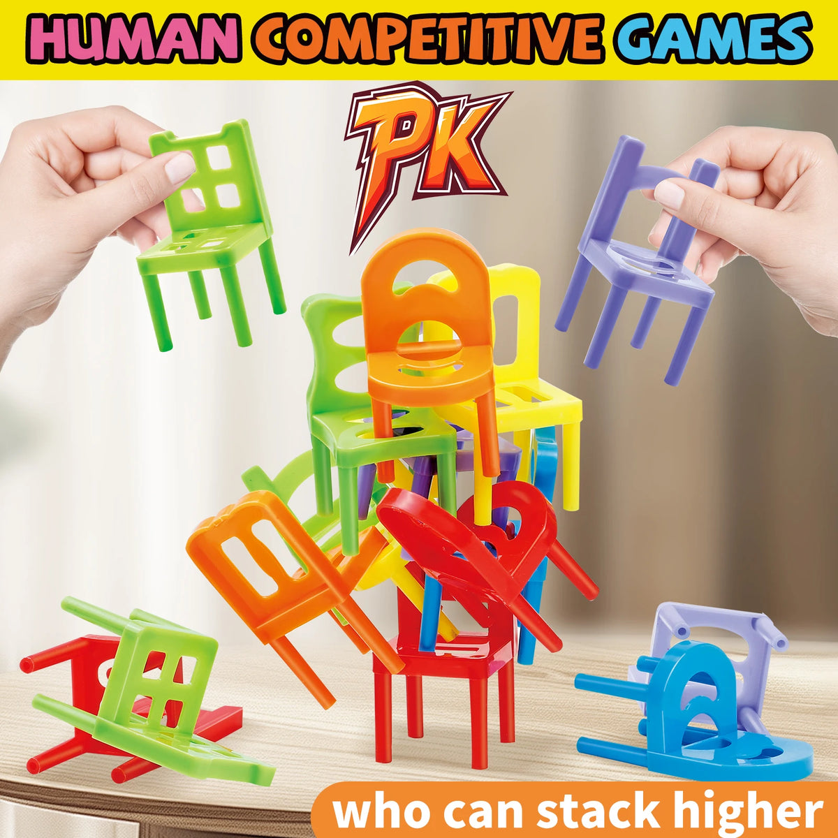 Stacking Chair Toy – Interactive Balance Building Game for Kids