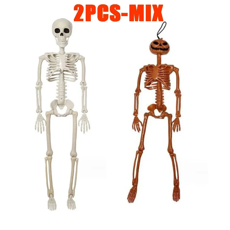 Halloween Skeleton Decoration – Posable Horror Prop for Haunted Displays
